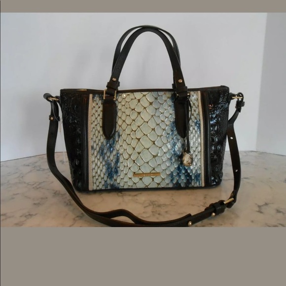 New BRAHMIN Mini Asher GLACIER CARLISLE - Picture 6 of 7